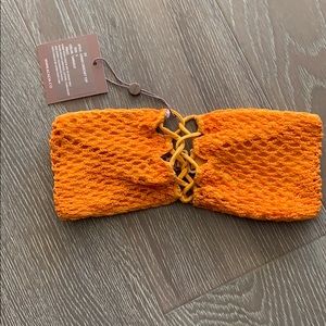 Acacia swimwear crotchet top NWT